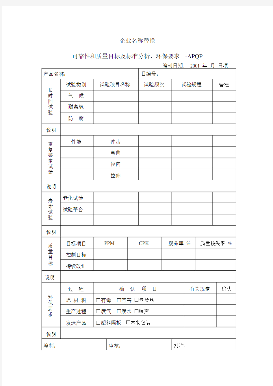 华为可靠性和质量目标及标准分析环保要求.docx