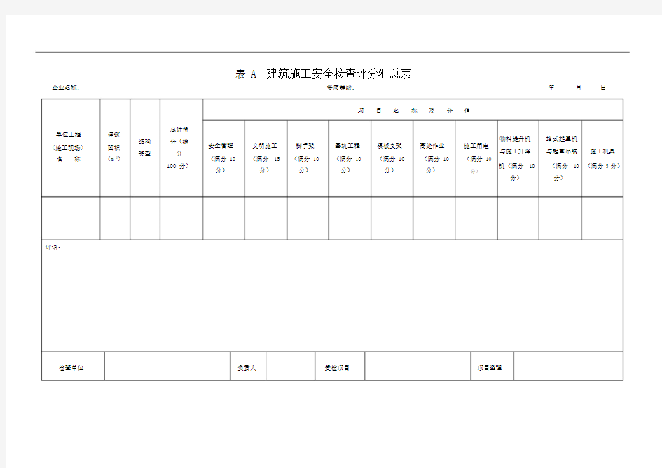 建筑施工安全检查标准JGJ59-2011完整版