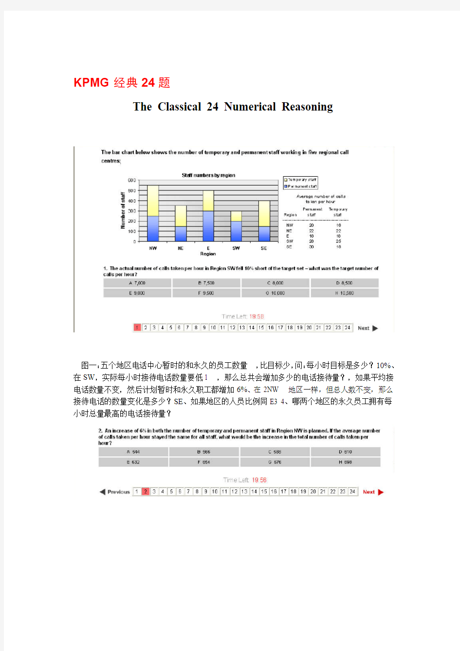 毕马威经典2436题中文翻译版本分析解析