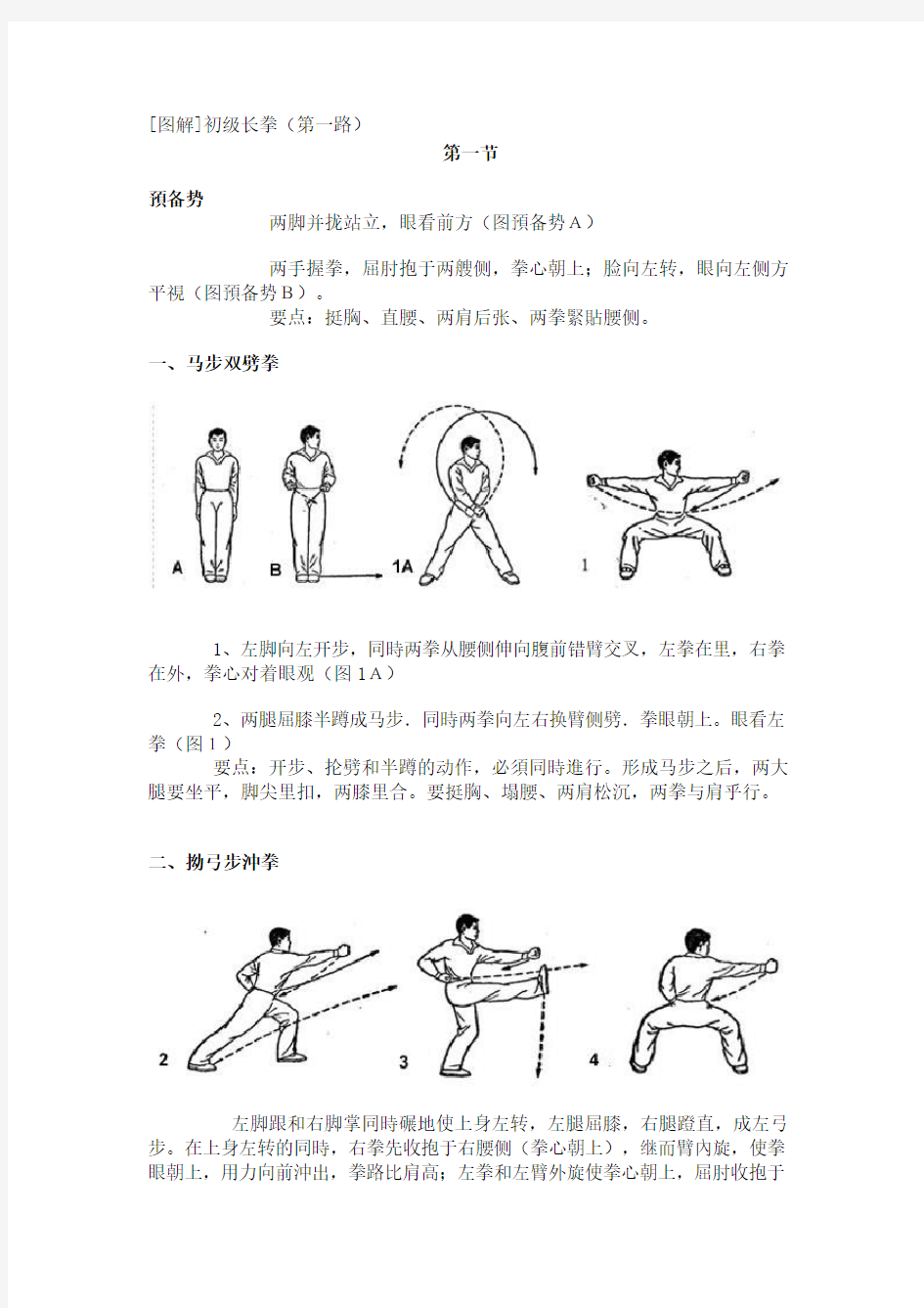 初级长拳第一路(图解)