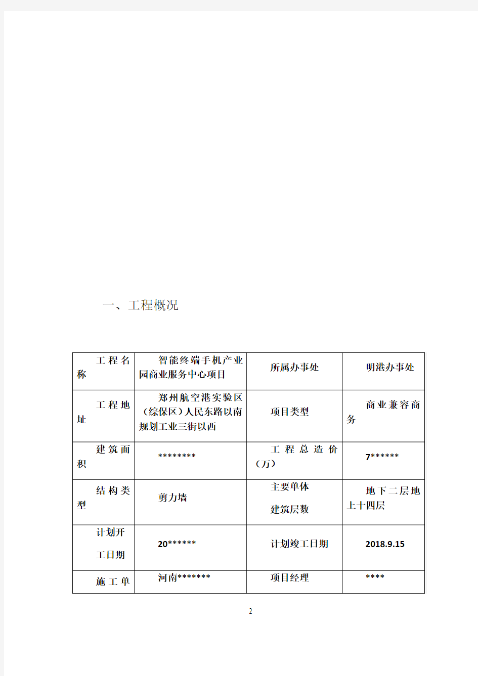 安全监督计划书的模板