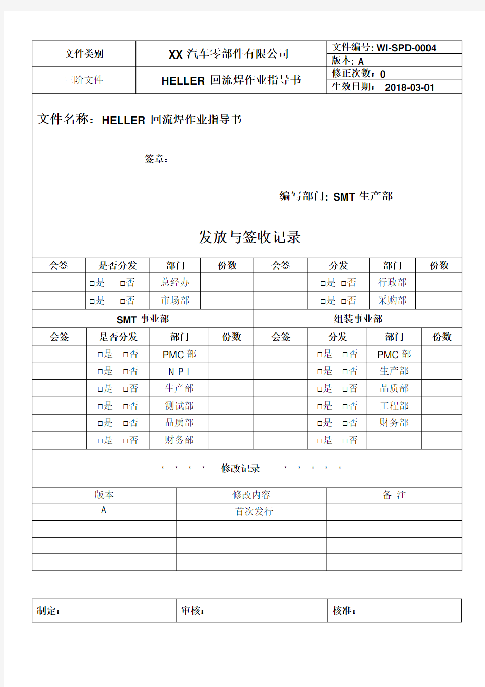 HELLER回流焊作业指导书