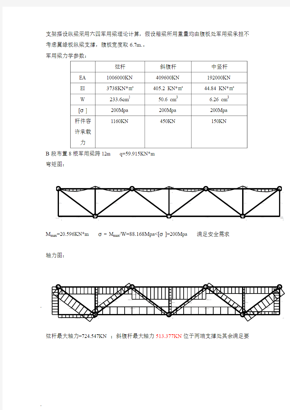 军用梁计算