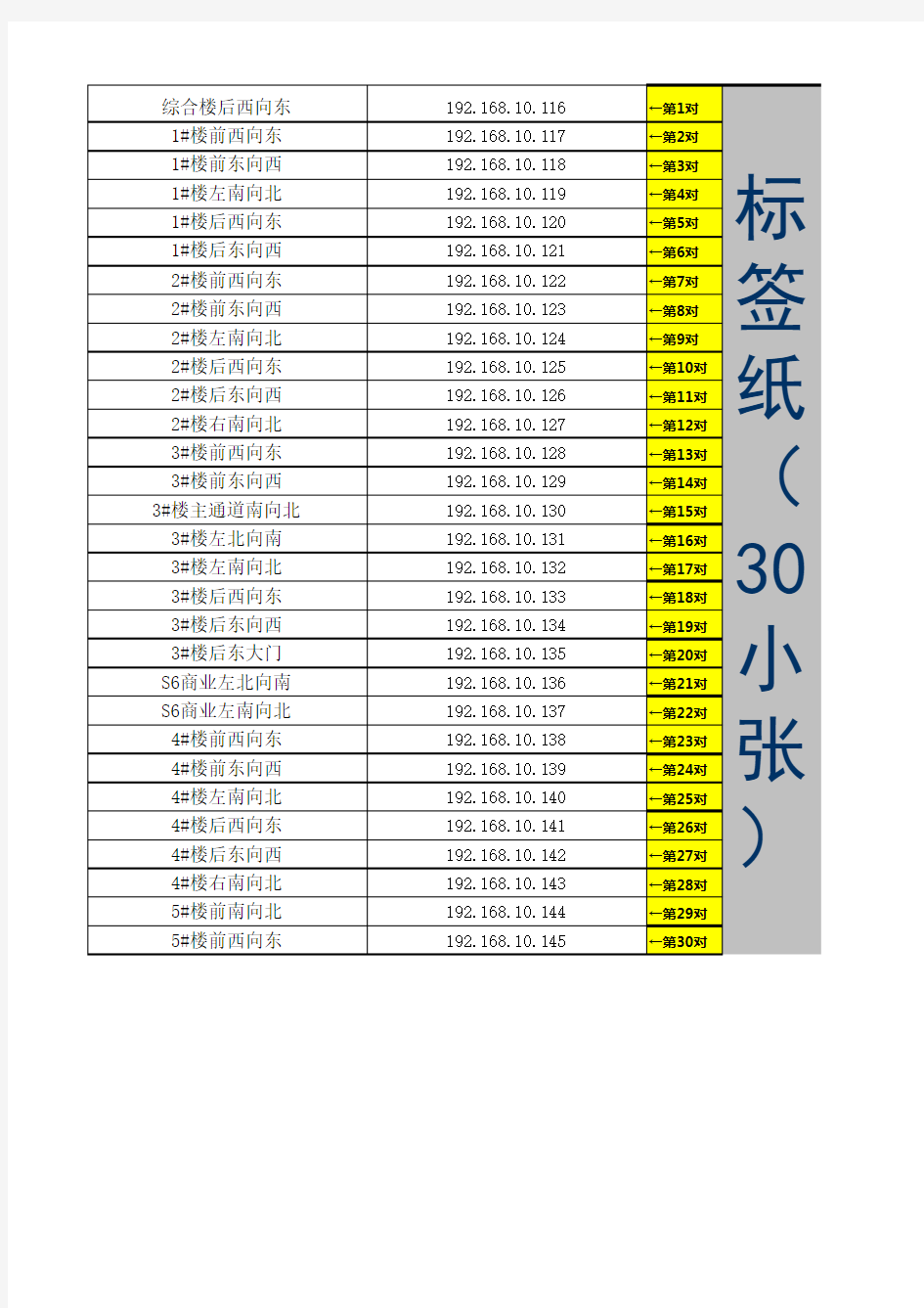 刀型标签纸样板