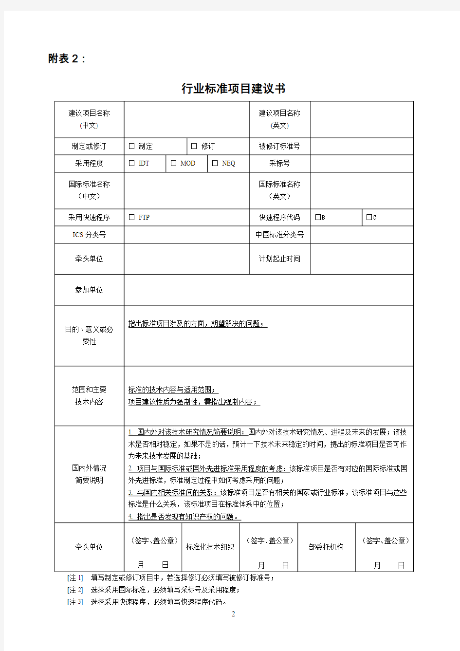 行业标准制定管理暂行办法附表-中国电子工业标准化技术协会