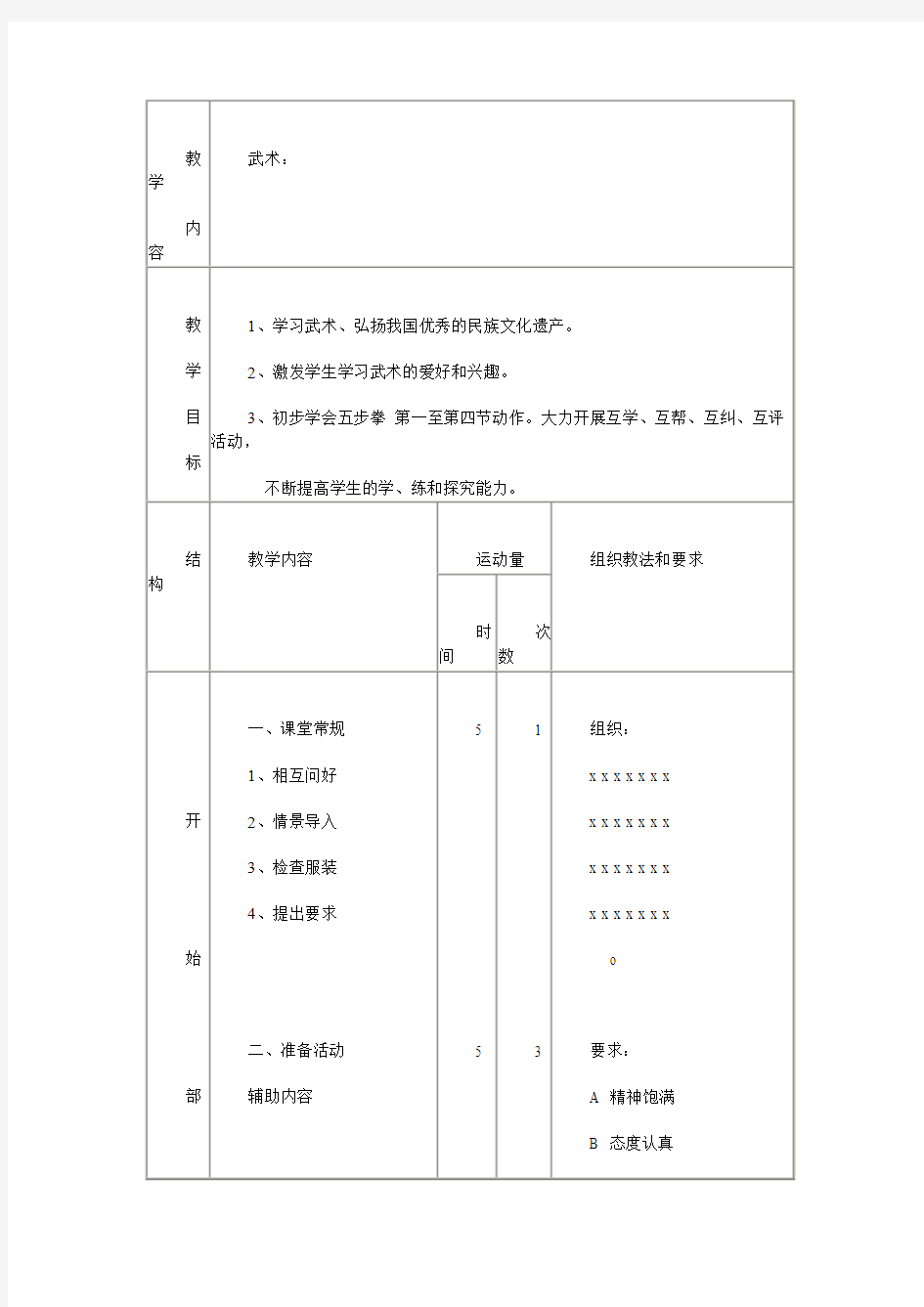 体育五步拳教学付图解