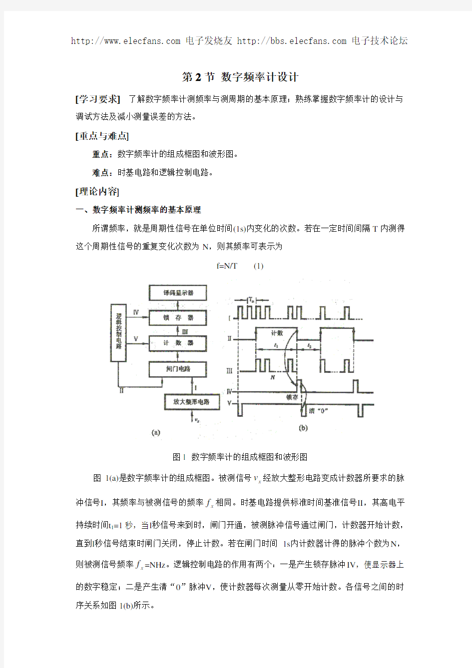 数字频率计设计