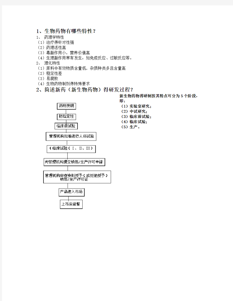 生物制药题库