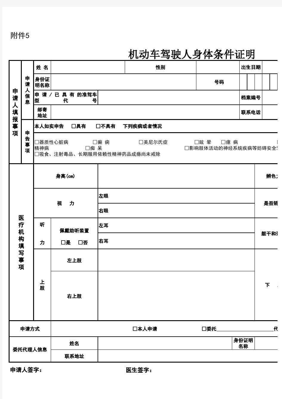 (新)机动车驾驶人身体条件证明(含各区县咨询电话及办事地点)