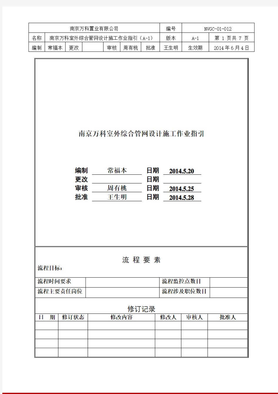 南京万科室外综合管网设计施工作业指引(A-1)(1)