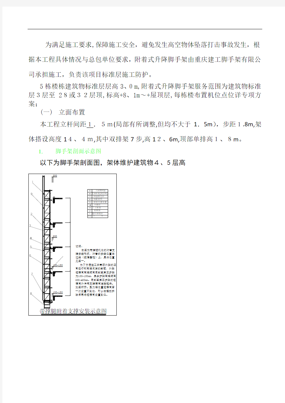 爬架施工工艺