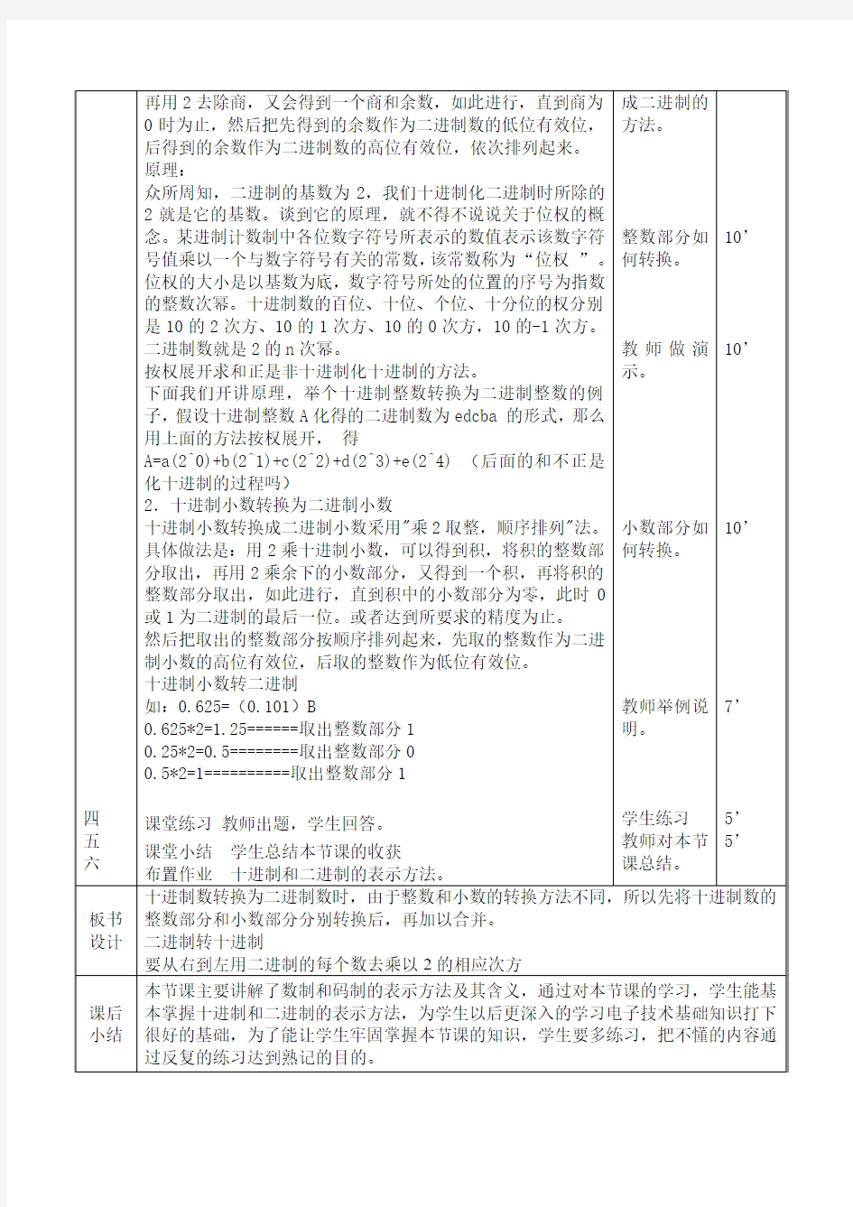 8—十进制和二进制的转换