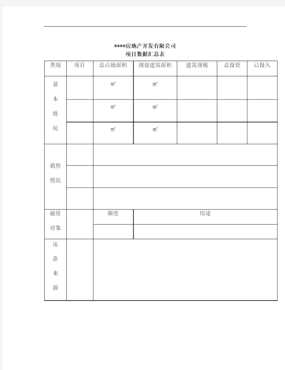 房地产公司融资报告