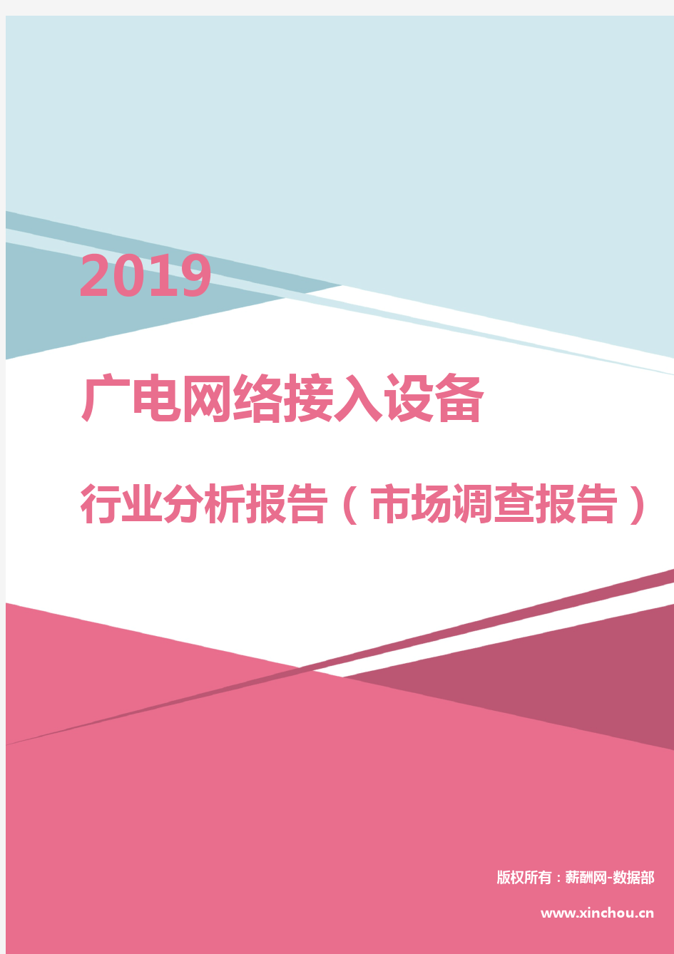 2019年广电网络接入设备行业分析报告(市场调查报告)