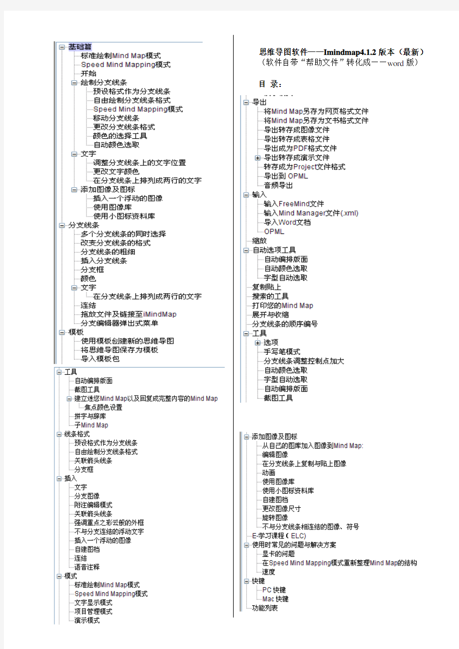 最新思维导图软件imindmap_4.1.2使用教程完整版