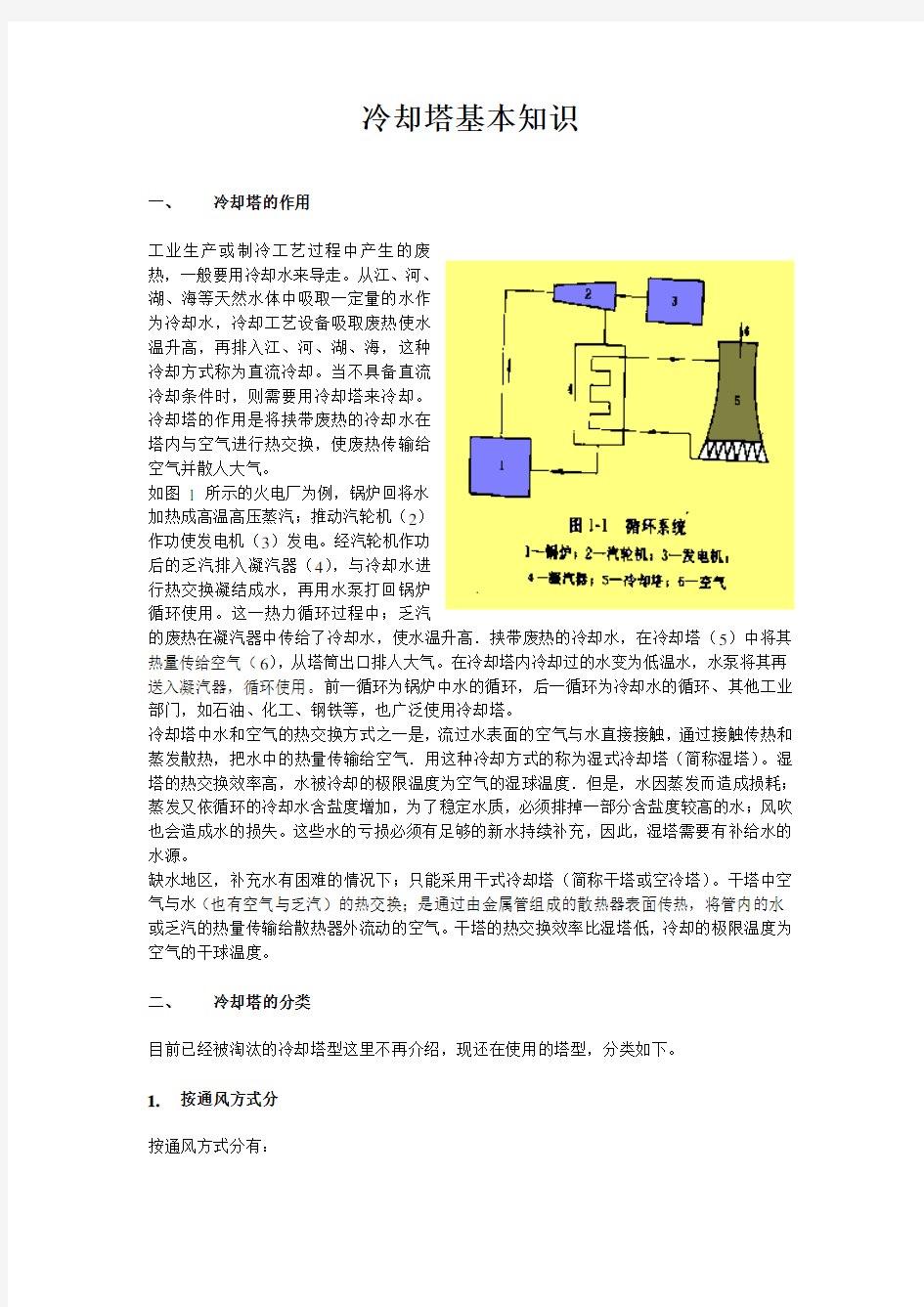 冷却塔基本知识