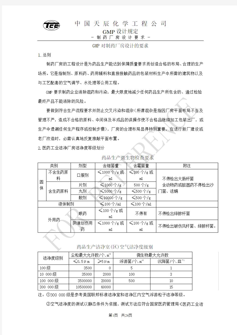 GMP对制药厂房设计的要求a