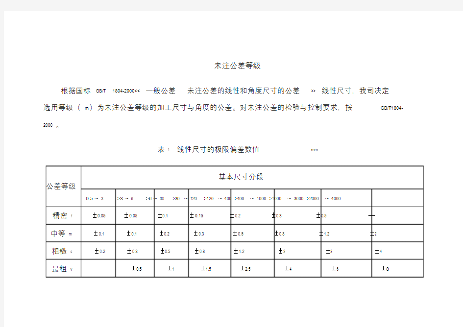 未注公差等级和标准公差表.doc