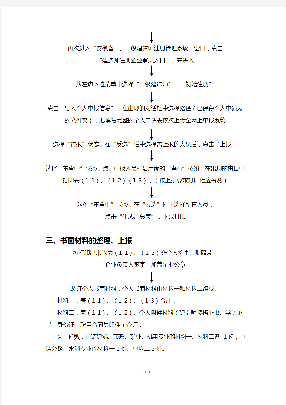 企业二级建造师注册工作流程