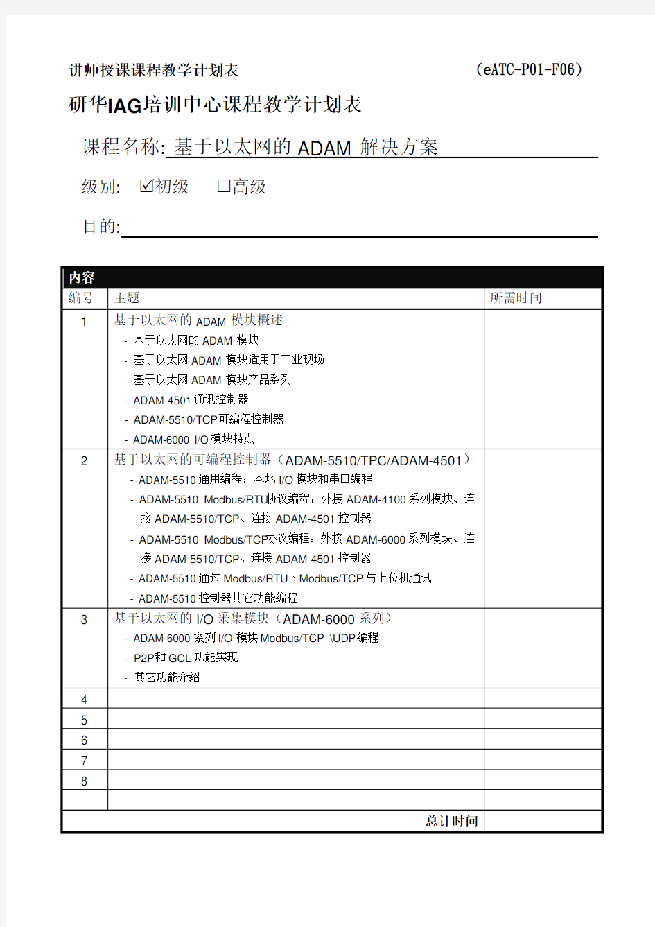 基于以太网的ADAM模块