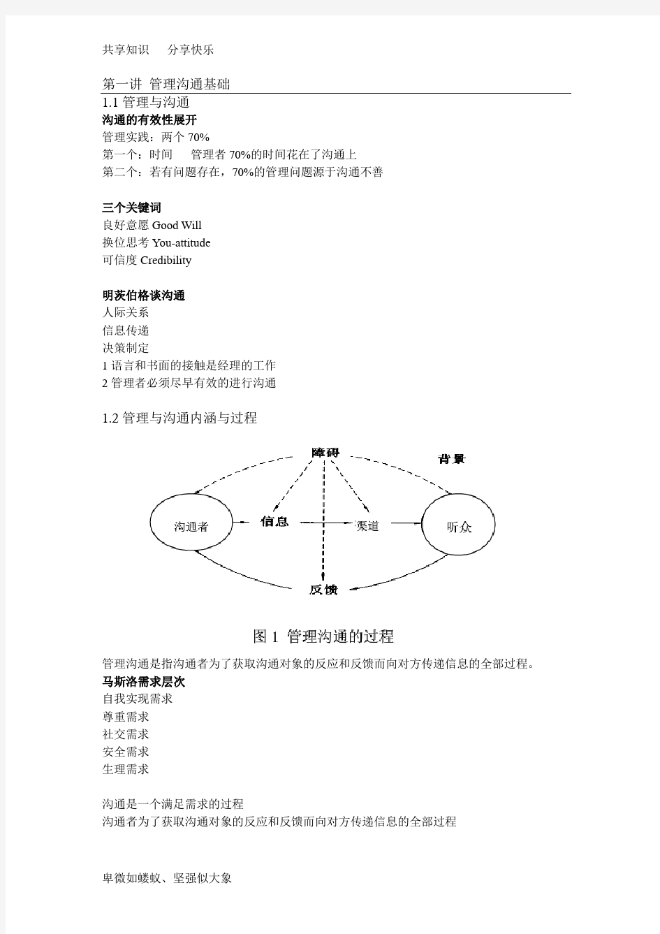 管理沟通：思维与技能