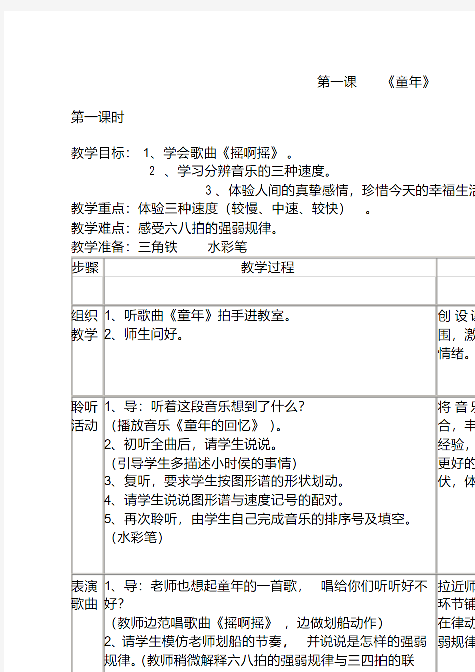 人音版三年级上册音乐教案(20210131232032)