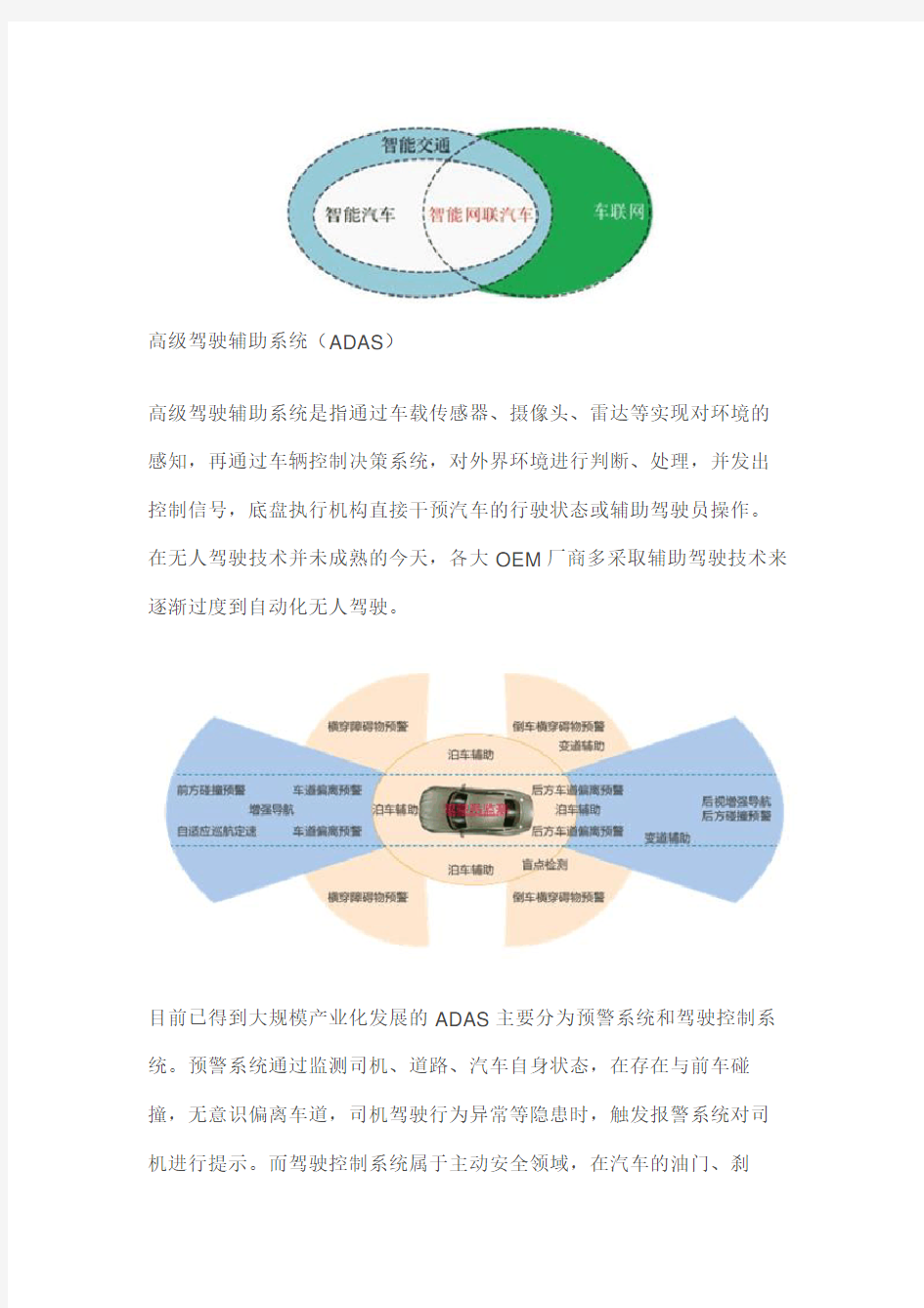 ADAS与V2X——智能网联汽车的关键技术原理解析