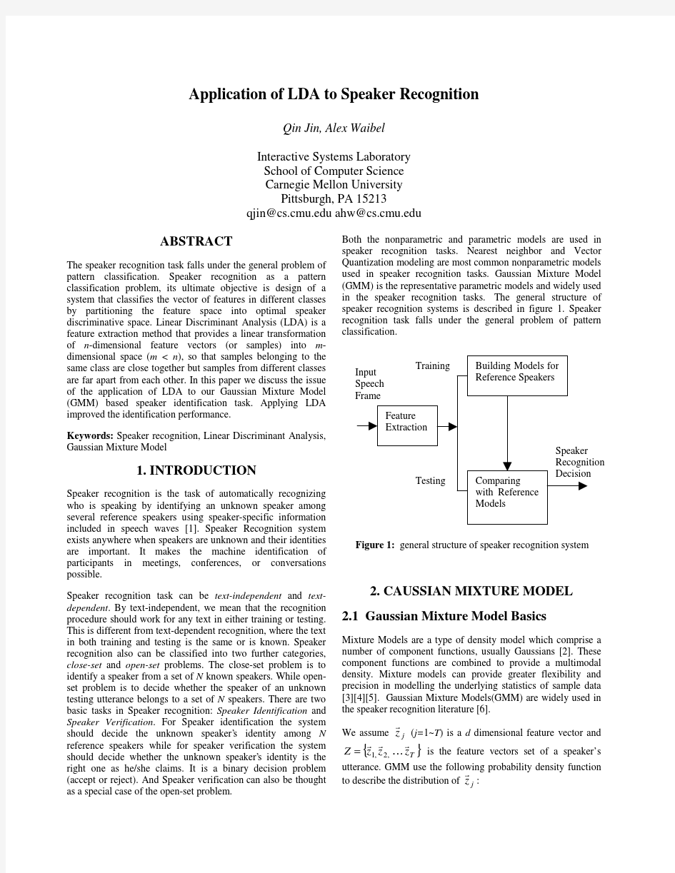 Gaussian Mixture Model