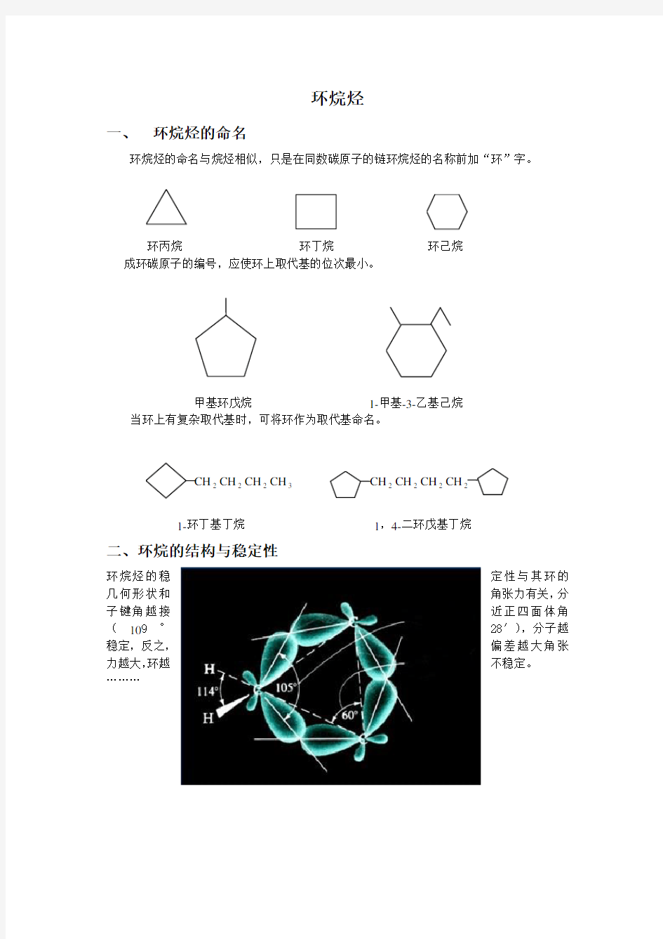 环烷烃