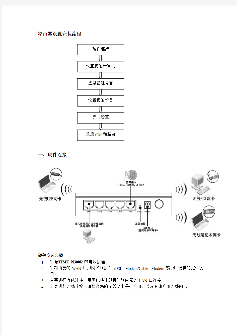 路由器设置大全