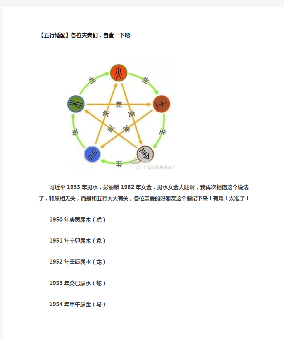 五行婚配