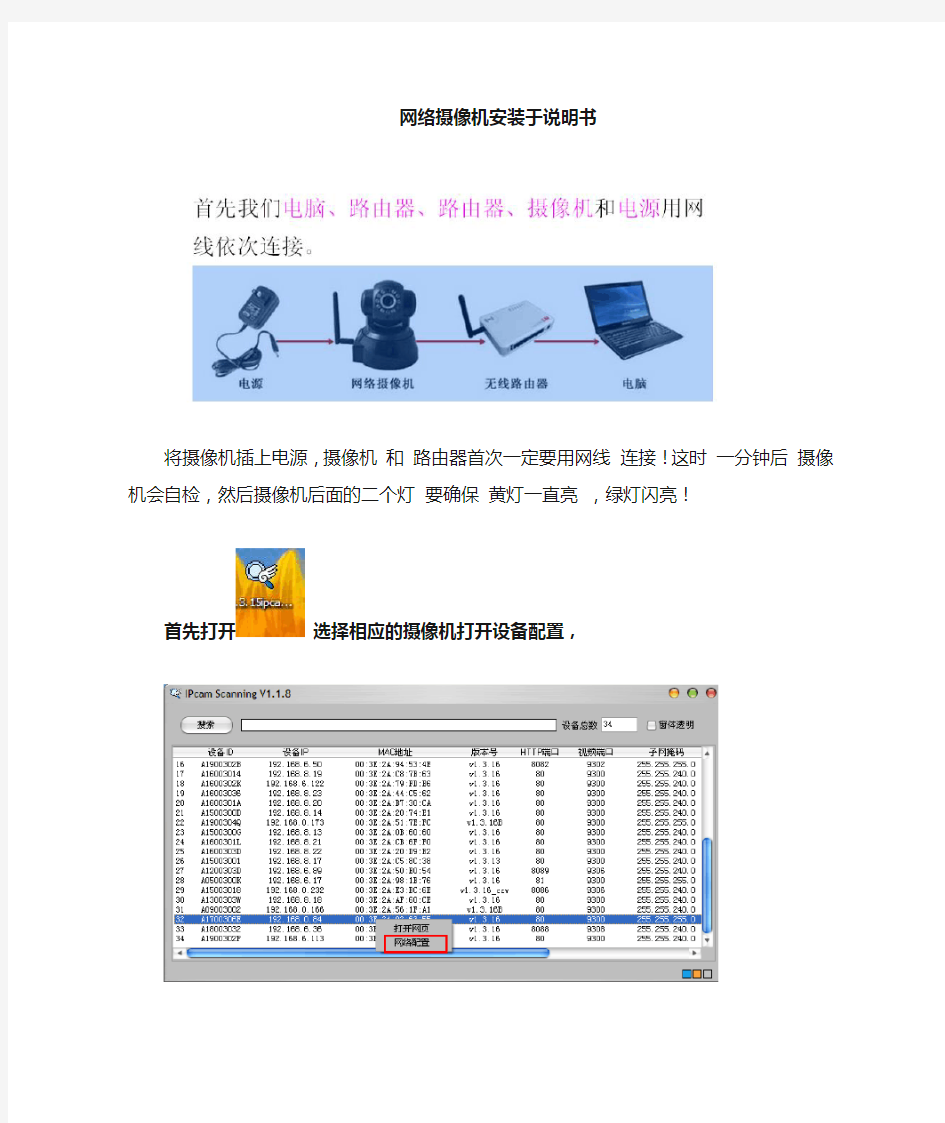 网络摄像头安装教程