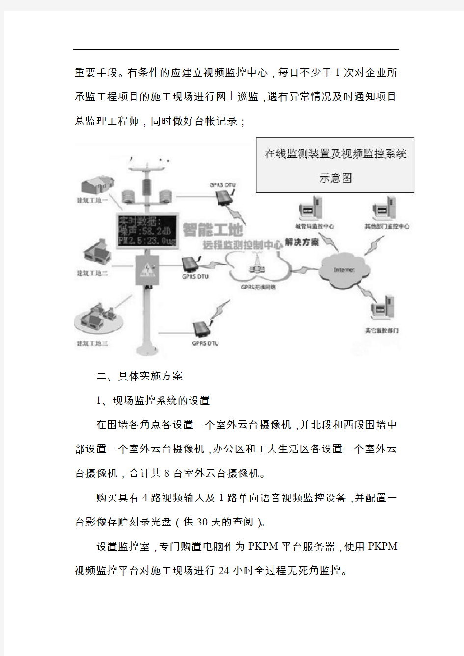 在线监测及远程视频监控系统的实施方案