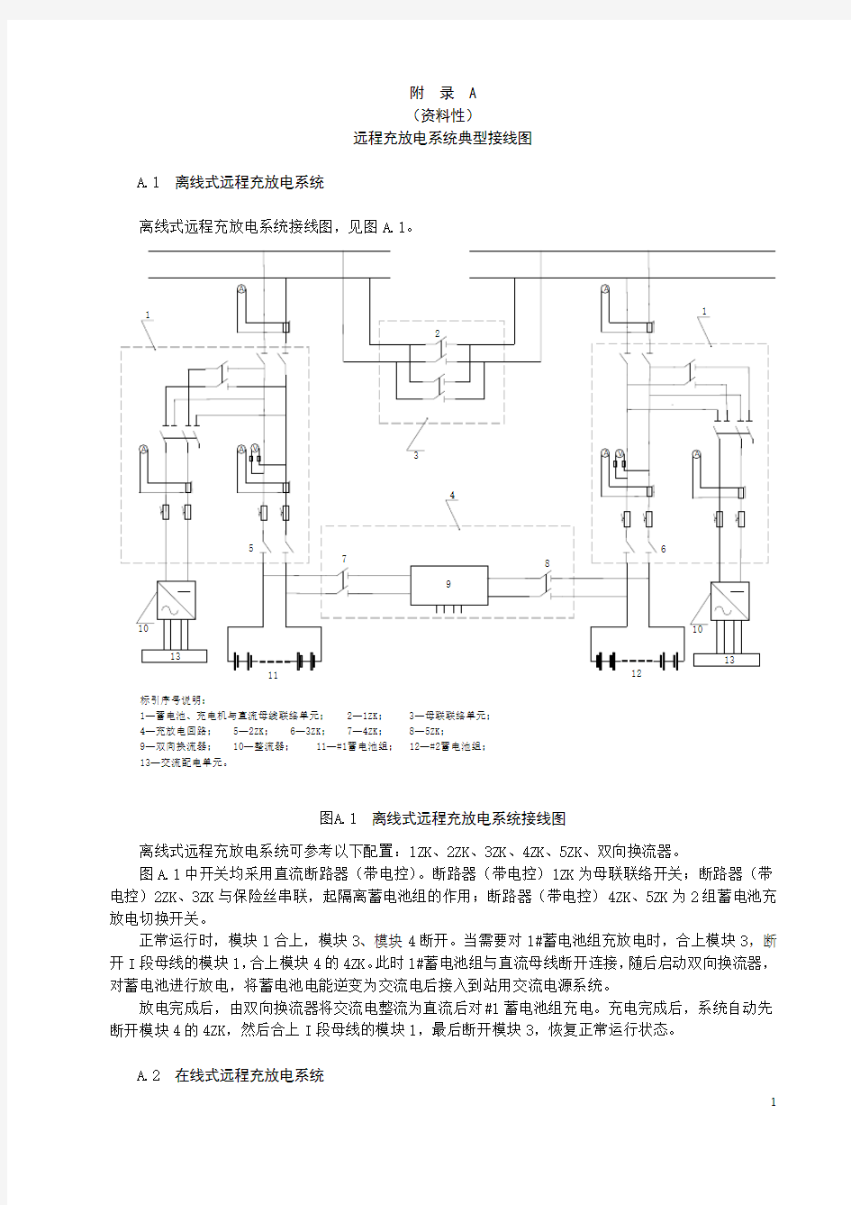 电力用直流电源系统蓄电池组远程核容典型接线图、自动核容报告、双向DCDC装置、换流器技术要求