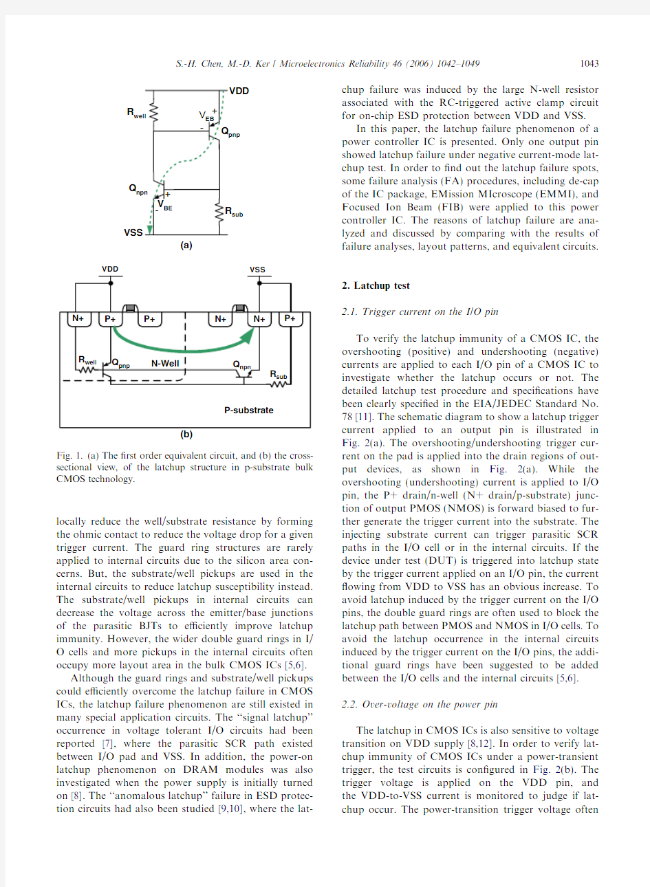 Latchup 失效分析(by Ming-Dou Ker 2006)