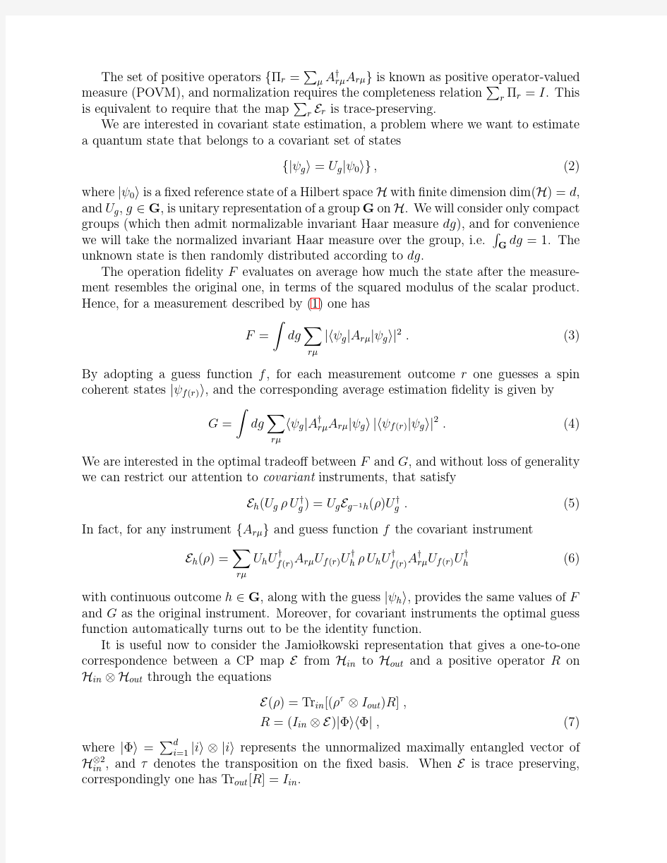Information-disturbance tradeoff in covariant quantum state estimation