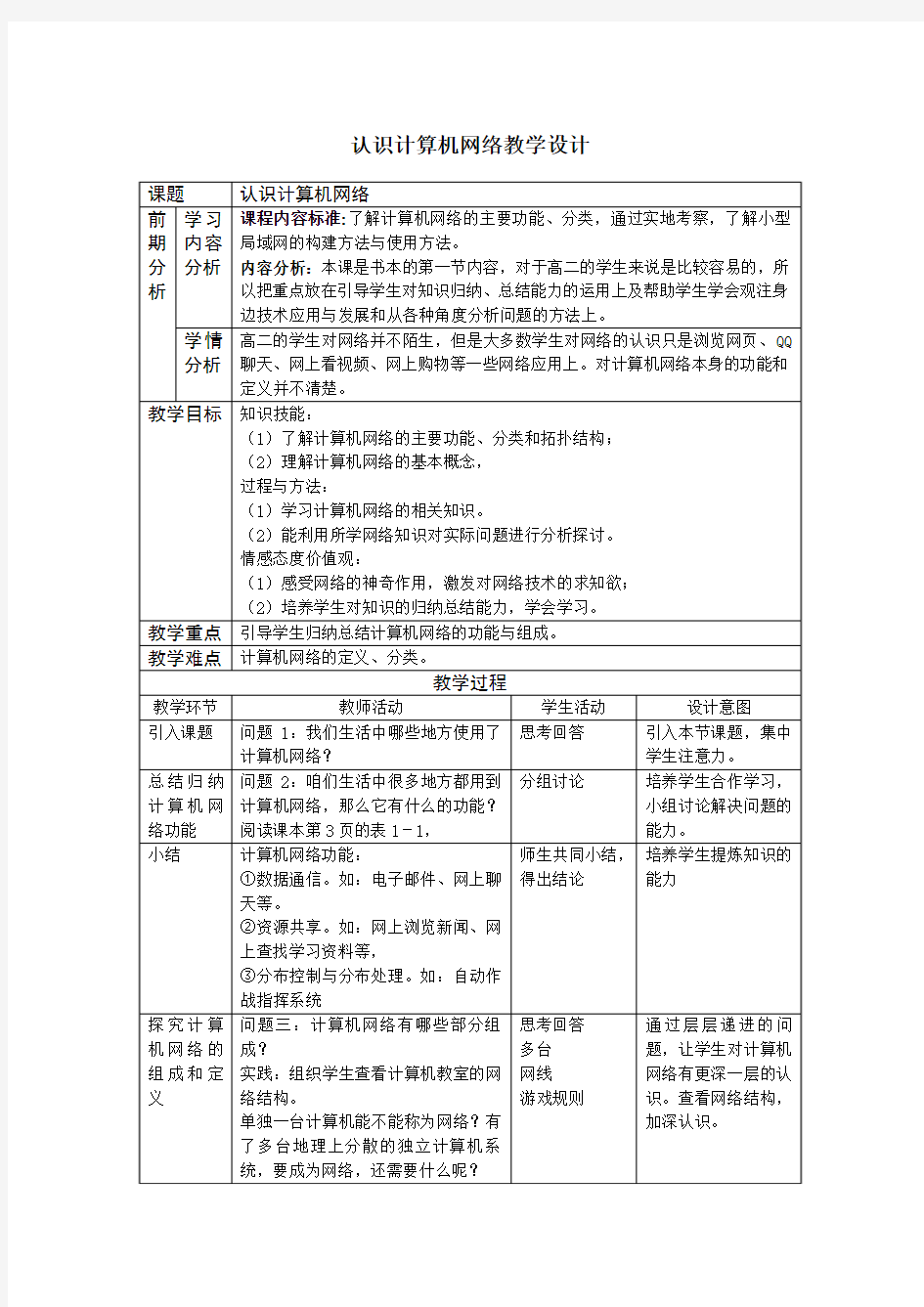 第一课  认识计算机网络