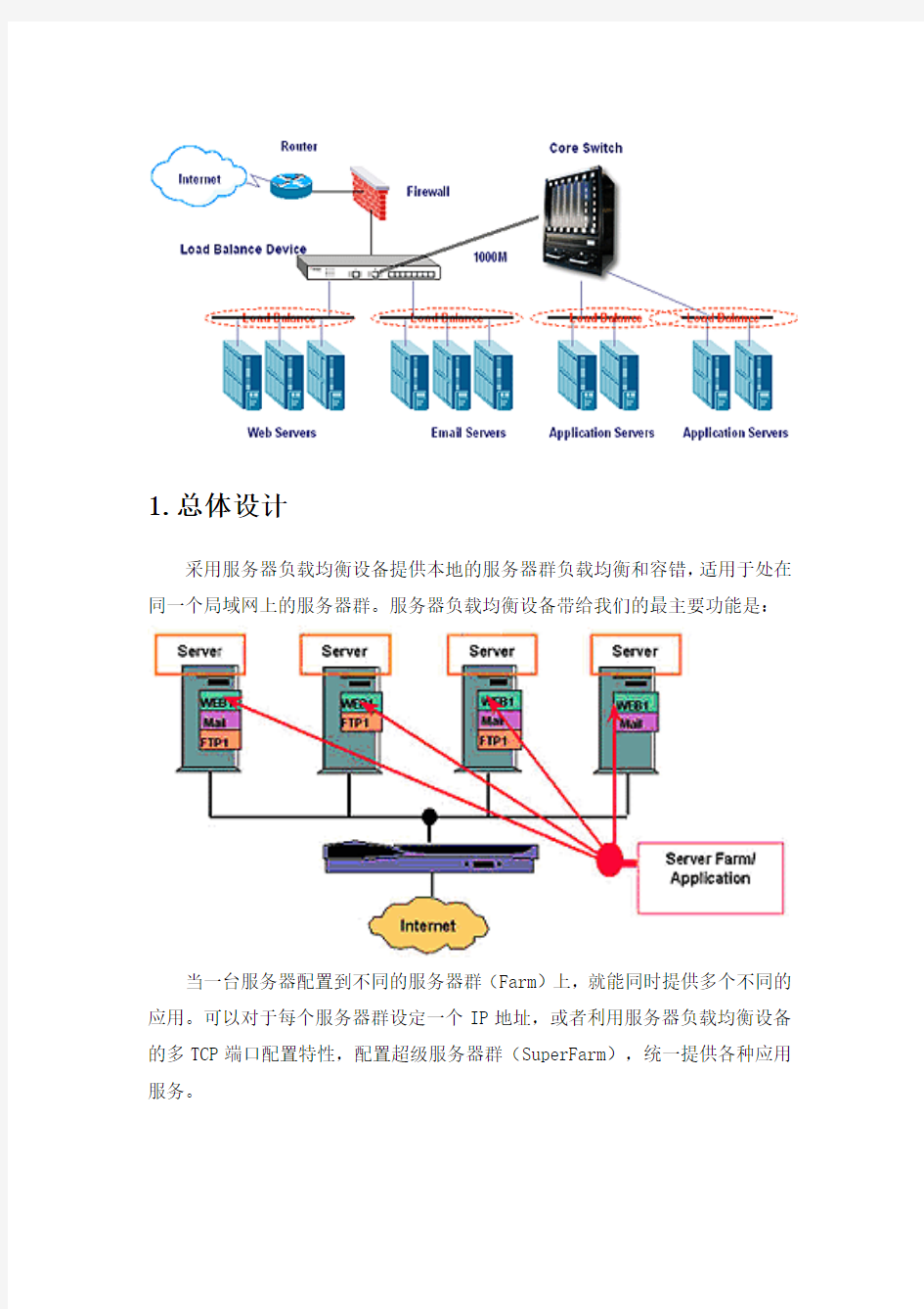 负载均衡解决方案论文资料