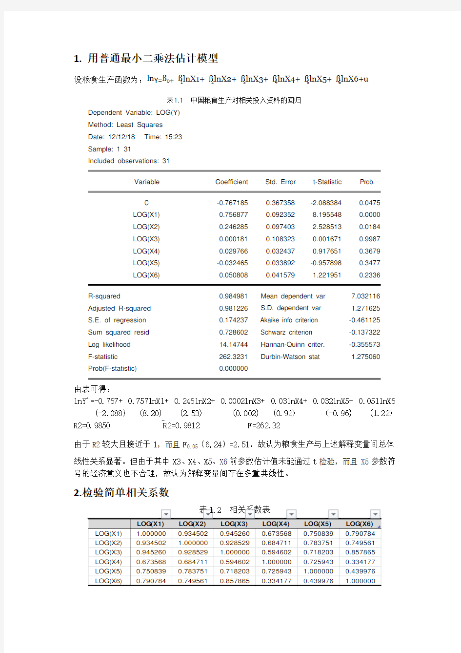 计量经济学期末大作业