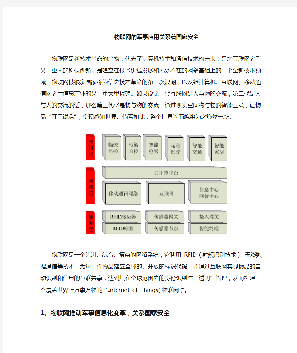 物联网的军事应用