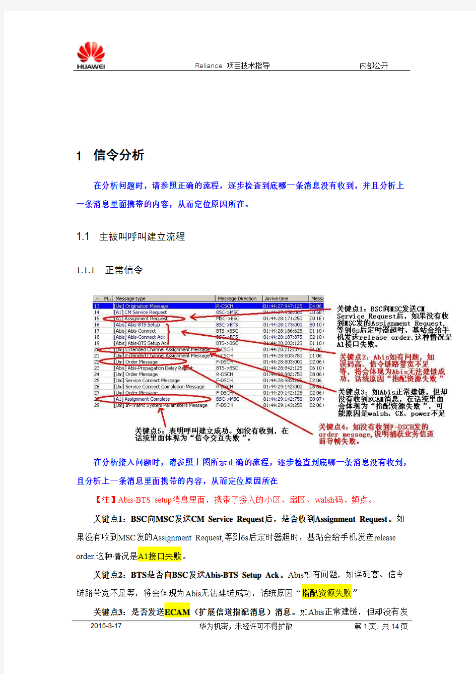 GSM信令流程详解