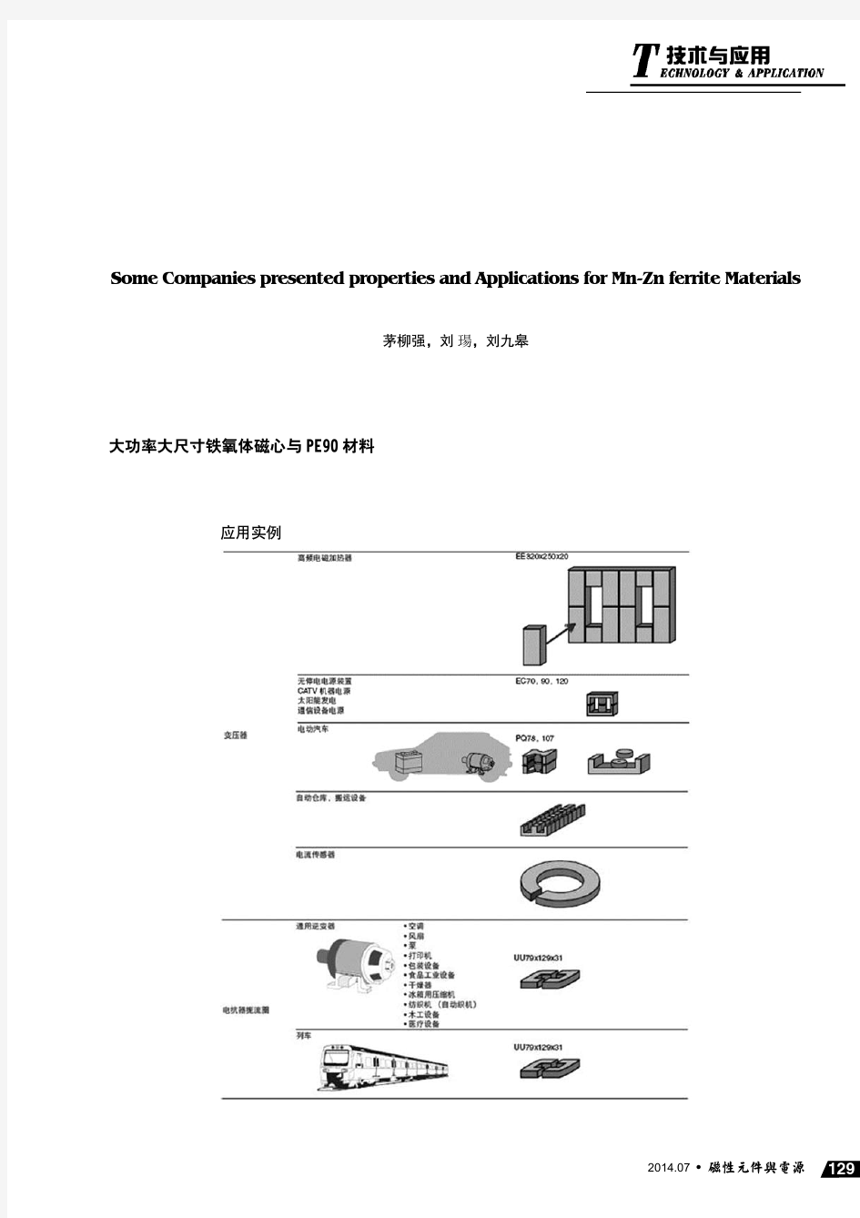 几家公司新近推出的锰锌铁氧体材料性能及应用 (三)