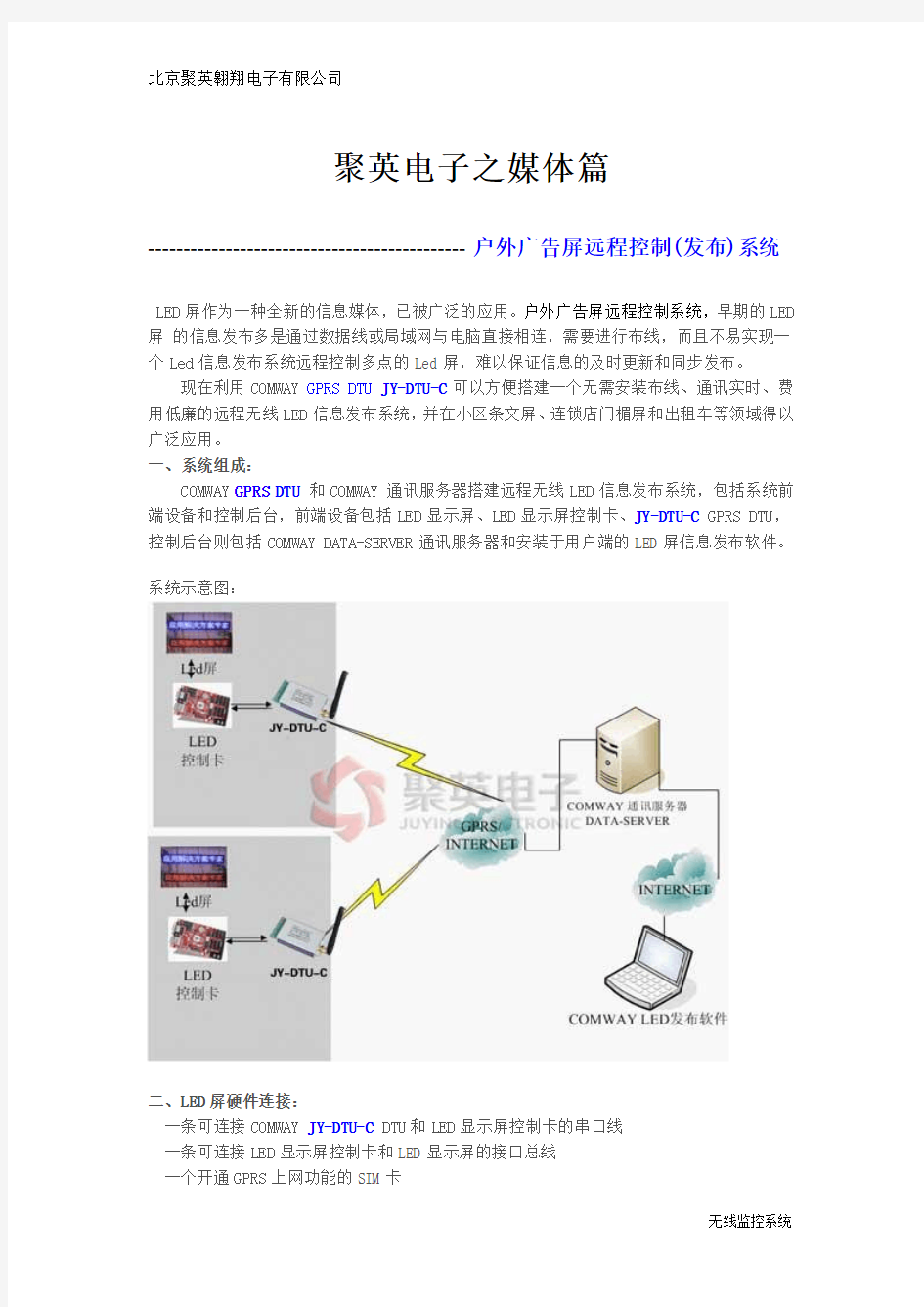 户外广告屏远程控制(发布)系统