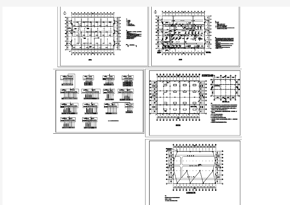 某工业厂房全套电气设计CAD施工图