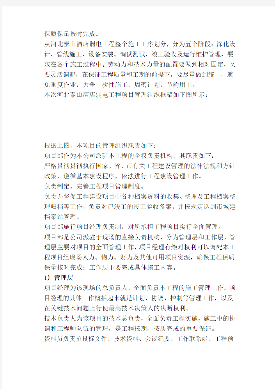 项目人员安排方案