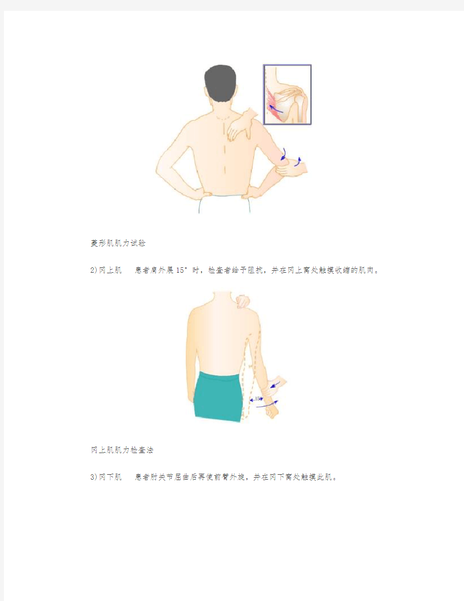 肌力检查方法