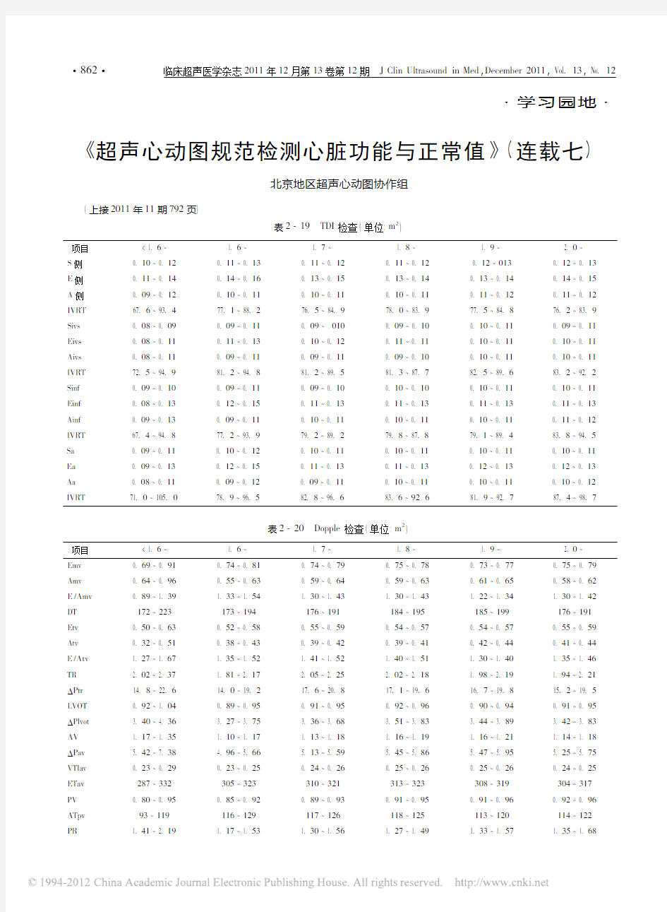 _超声心动图规范检测心脏功能与正常值_连载七_bff3d0da_54b1_412