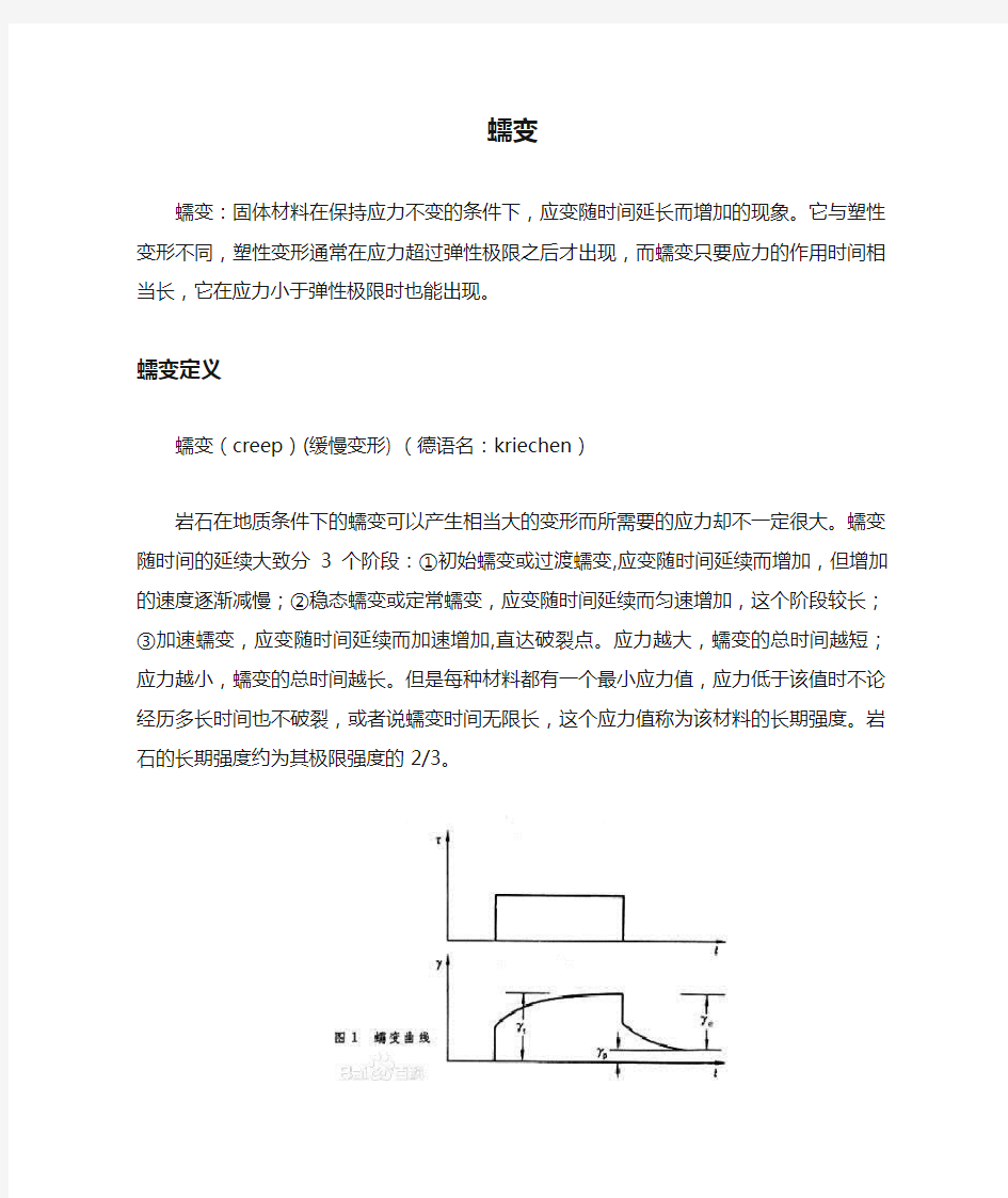 蠕变基本知识