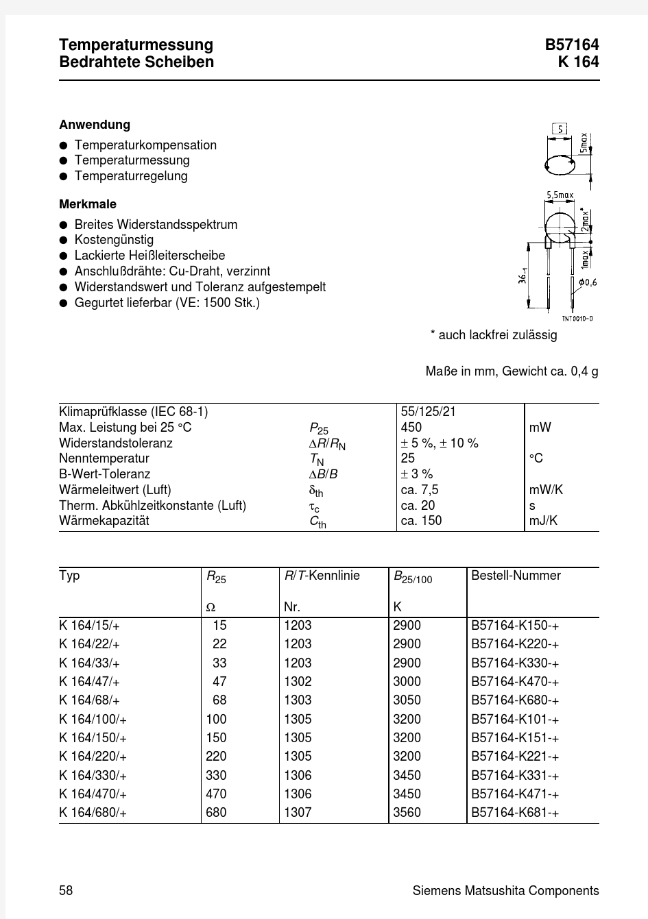 B57164-K153中文资料