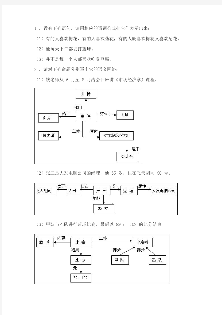 西电 人工智能 习题